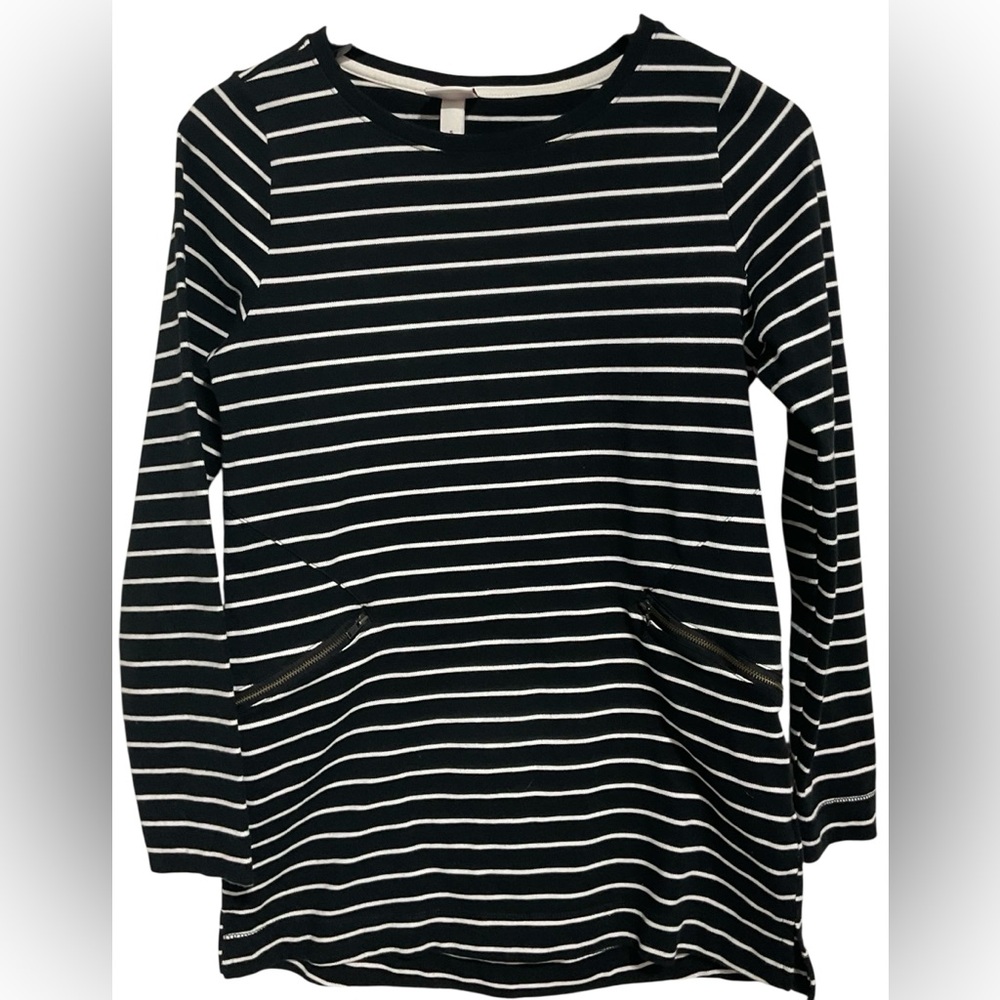 Merona Women’s Striped Long Sleeve Tunic Top – Size Small